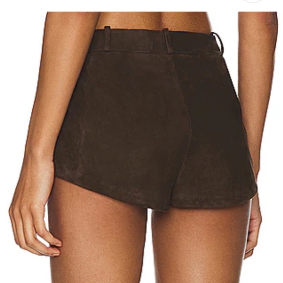 Annaise Suede Short in Chocolate by LAMARQUE - Picture 5 of 5